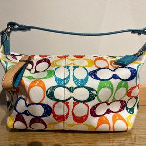 Coach Signature C canvas bag with leather handle